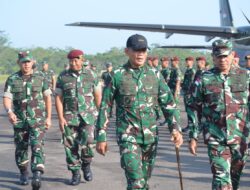 Dandim 0427/Way Kanan Sambut Kedatangan Pangkostrad di Lanud Gatot Soebroto, Way Tuba