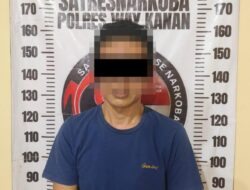 Polisi Way Kanan Bekuk Pelaku Diduga Edarkan Sabu 1,35 Gram di Tiuh Balak