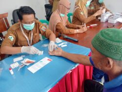 Lapas Way Kanan Lakukan Skrining Tripel Eliminasi Berkerjasama dengan Puskesmas Negeri Baru dan Dinas Kesehatan Kabupaten Way Kanan
