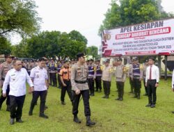 Polres Lampung Tengah Gelar Apel Kesiapsiagaan, Perkuat Sinergi Hadapi Potensi Bencana
