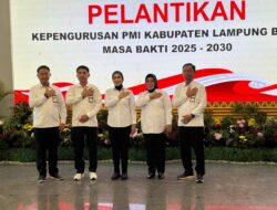 Purnama Wulan Sari Mirza Resmi Melantilk Ketua PMI Lambar Priode 2025 – 2030