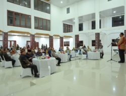Ramah Tamah Forkopimda dan Sekda Lambar Bersama Komandan Korem 043 Gatam 
