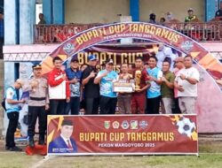 Bupati H.Moh Saleh Asnawi Bersama Ketua Umum Koni Tanggamus Hadiri Penutupan Grand Final Bupati Cup 2026