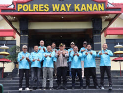 Jalin Sinergitas, Ketua PWI Silahturahmi Dengan Kapolres Way Kanan AKBP Didik Kurnianto