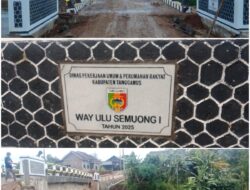 Kacau! Proyek Jembatan Ulu Semong Senilai Rp,6,19 Miliar, Talud Oprit Ambrol, Tiang Patok Goyang Hingga Pinalti