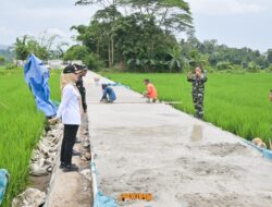 Bupati Nanda Dampingi Wasev Panglima TNI Kegiatan TMMD ke-127