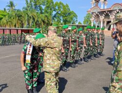537 Personel Yonif TP 945/PPC Disambut di Tanggamus, Perkuat Sinergi TNI dan Pemda