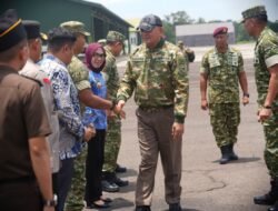Bupati Way Kanan Hadiri Penyambutan Menhan RI, Tegaskan Komitmen Ketahanan Wilayah