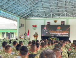 KEHANGATAN KUNJUNGAN KERJA PANGDAM XXI/RADIN INTEN DI KODIM 0427/WAY KANAN, PERKUAT KEMANUNGGALAN TNI DAN RAKYAT