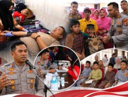 Polres Tanggamus Gelar Donor Darah dan Sunatan Massal, Wujud Pengabdian untuk Masyarakat di Hari Bhayangkara ke-80