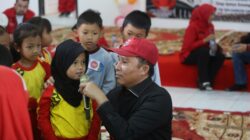 Kenali Bung Karno Sejak dini Siswa PAUD Lomba Mewarnai dan Tebar Benih Ikan.