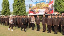 Kapolres Way Kanan Gelar Upacara dan Penghargaan di Hari Bhayangkara ke 80