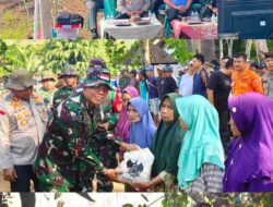 Tunjukkan Komitmen Kodim 0427 Way Kanan Bersama Pemerintah Daerah Polri Serta Elemen Masyarakat Lakukan Gerakan Radin Inten Asri