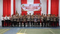 Jelang Hari Bhayangkara ke-80, Polres Way Kanan Gelar Upacara Pensucian Tunggul Kesatuan
